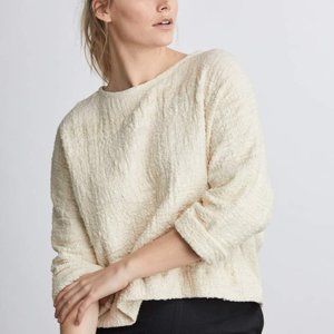 Jamie + the Jones mid-weight boxy t sweater cream